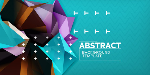 Triangular low poly background design