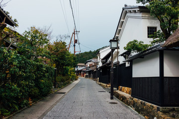 Traditional houses of Saga Toriimoto preserved street, Japan