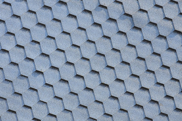 Modern roofing and decoration of chimneys. Flexible bitumen or slate shingles