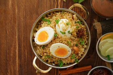 Homemade Egg Biryani / Pilaf or Pulav