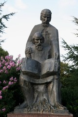 Monument of saint Cyril and Method in Ohrid, Macedonia