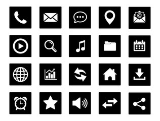 Web icon set. Set of web icon symbol vector