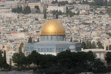 Old Jerusalem. Golden Mosque - Dome on the Rock