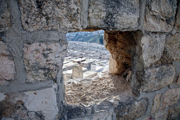 The Jewish cemetery on the Mount of Olives, in Jerusalem