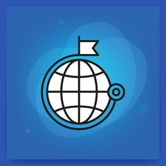 GLOBAL SHOPPING LINE ICON