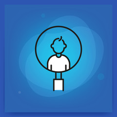 HUMAN RESOURCES LINE ICON