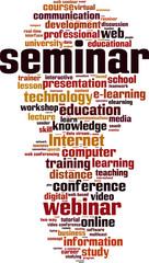 Obraz premium Seminar word cloud