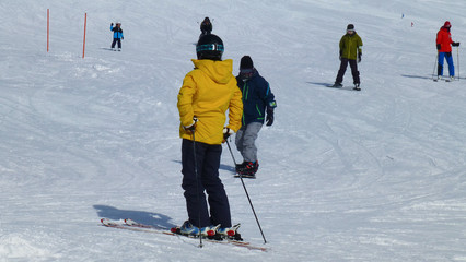 skier on slope
