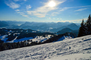 Winter on Mount Erlerberg, Austria