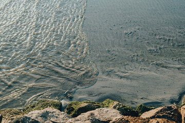 Beach,  sand with wave.