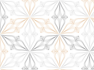 linear vector pattern, repeating abstract Geometry background, gray line of leaf or flower, floral. graphic clean design for fabric, wallpaper etc. pattern is on swatches panel.