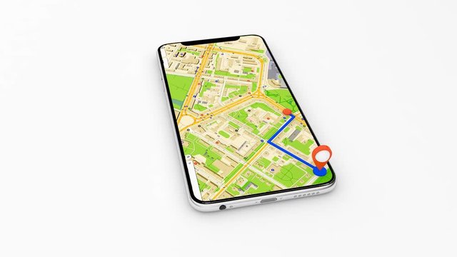 Navigation in the phone, get using the gps navigator 48.