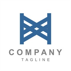 Obraz premium MX, HX initials geometric company logo