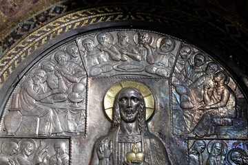 Sacred Heart of Jesus altar in the church of Saint Blaise in Zagreb, Croatia