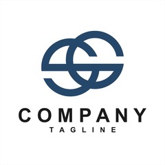 SG, GS, SEG initials simple geometric company logo