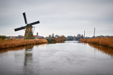 The windmills of Kinderdijk, Netherlands