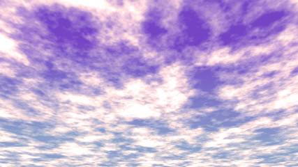 雲のある空の背景　夕暮れ　