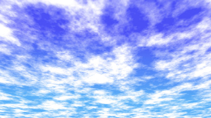 雲のある空の背景　夕暮れ　