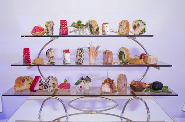 product presentation at the restaurant