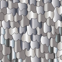 White dragon or fish scales seamless background texture