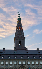 Fototapeta na wymiar Christiansborg Palace in Copenhagen, Denmark