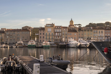 Obraz premium sea town view with boats