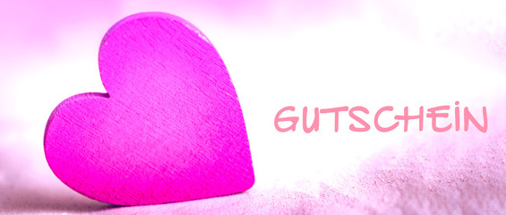Gutschein mit Herz