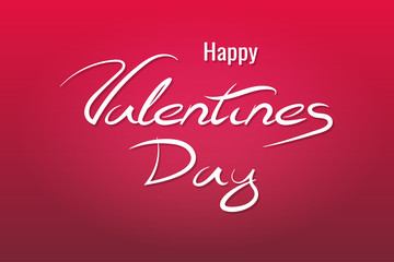 Happy Valentines Day lettering