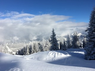 Obraz premium Winterlandschaft in Österreich