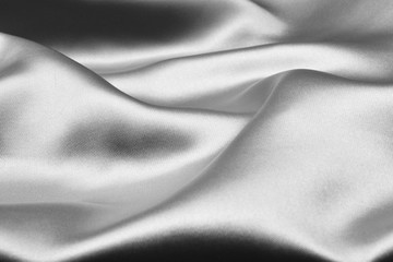 Plakat Silver wavy silk background texture
