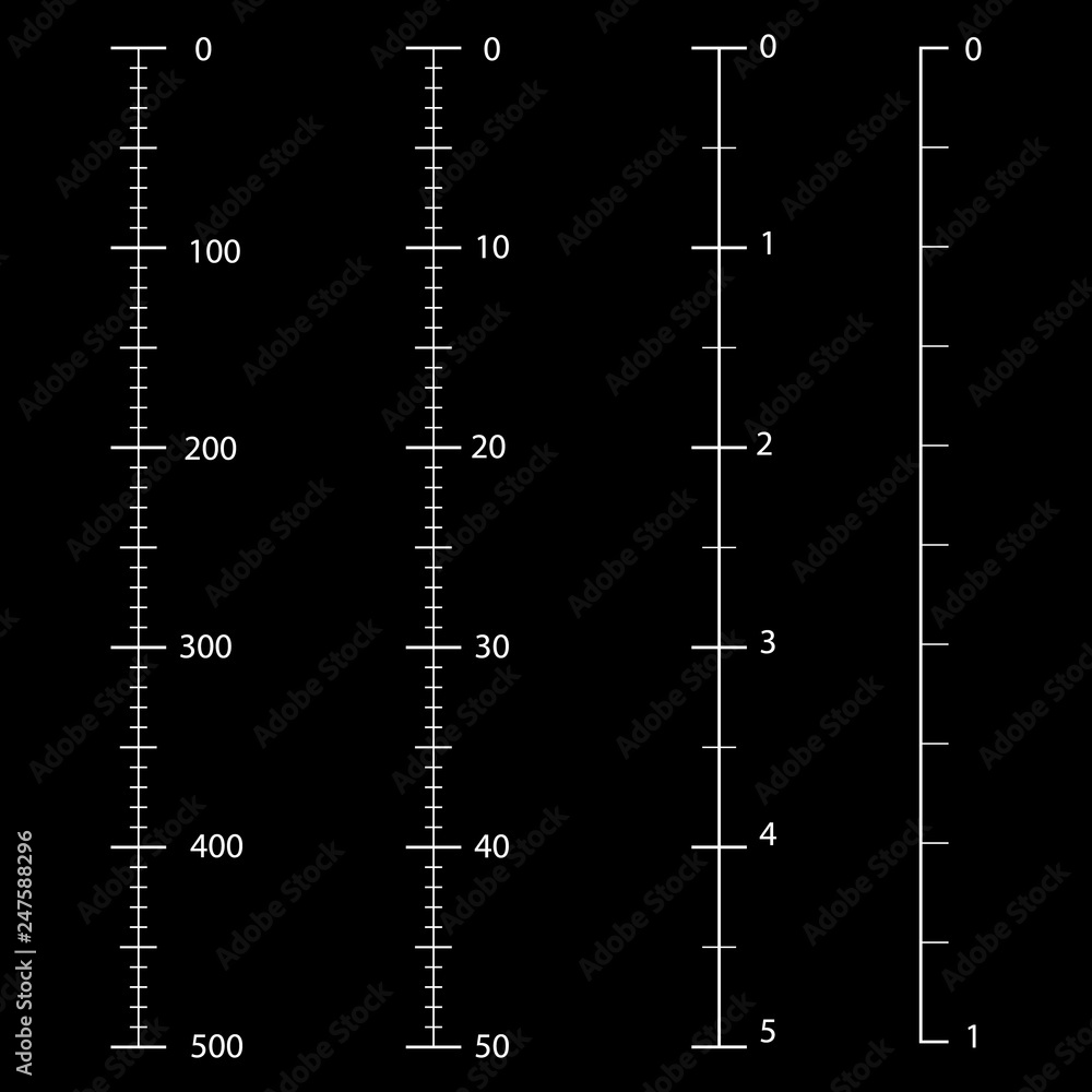 Poster rulers vector. measuring tool. centimeters and inches measuring scale cm metrics indicator. scale fo