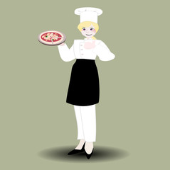   Happy International  Woman Day. Lady cartoon character  on isolated background.