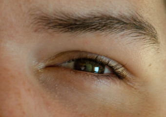 Fototapeta premium Eyes can tell history and show emotions