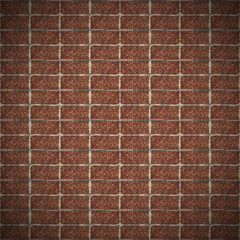 Fototapeta premium Closeup textured of old bricks wall background.