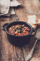 Tasty Hot Chili con carne stew