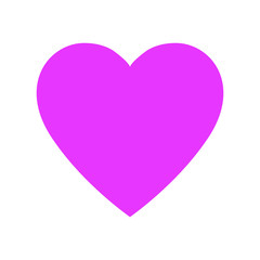 Pink heart icon, love icon