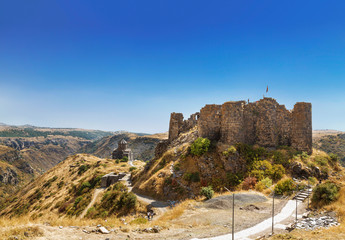 Armenia, Church of the 11th century St. Astvatsatsin (Holy Mother of God) and the fortress Amberd