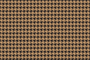 Wavy Houndstooth fabric pattern backgound - vector, illustration.