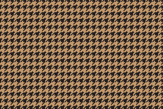 Wavy Houndstooth fabric pattern backgound - vector, illustration.