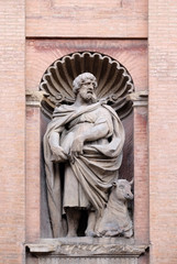 Fototapeta na wymiar Saint Luke the Evangelist, Church of SS. Salvatore. Bologna. Emilia-Romagna. Italy.