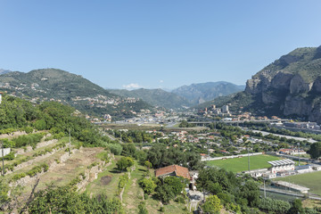 Fototapeta na wymiar Italia Liguria Ventimiglia valle del fiome Roia