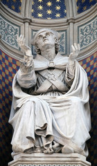 Bishop Agostino Tinacci, Portal of Cattedrale di Santa Maria del Fiore (Cathedral of Saint Mary of the Flower), Florence, Italy