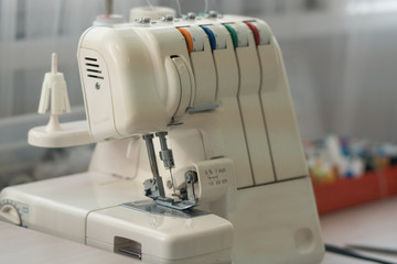 Designer work place sewing machine in office