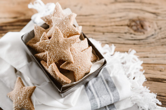 Christmas cookies with festive decoration