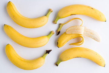 Banana On White Background
