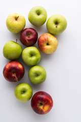 Apples On White Background