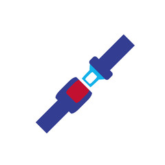 seat belt isolated icon