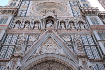 Obraz premium Portal of Cattedrale di Santa Maria del Fiore (Cathedral of Saint Mary of the Flower), Florence, Italy 