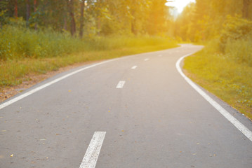 stone winding road going into the distance