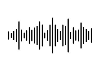 Sound wave background. Vector illustration